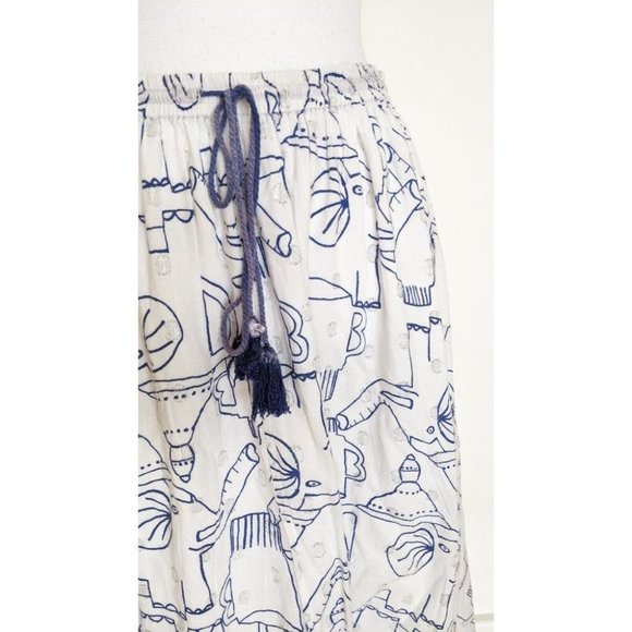 Gorman X Monika Forsberg Elephant Tea Party Midi Skirt Size 8 - Picture 3 of 12